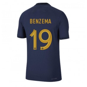 Frankrike Karim Benzema #19 Hemmatröja VM 2022 Kortärmad